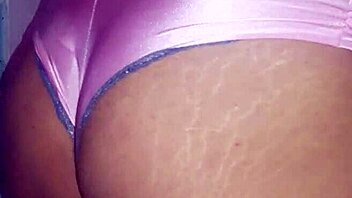 Panty-wearing babe enjoys anal play with a vibrator