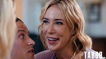 HD porn featuring Ashley Fires, Aiden Ray and Ashley Jay with big boobs
