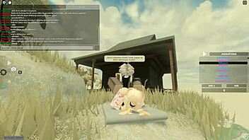 Roblox porn tube with hot scenes of doggy style sex and anal sex
