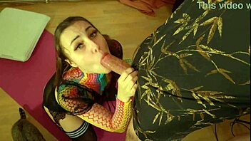 Young and innocent looking girl gets a facial from a big cock owner