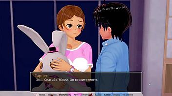 Horny teacher seduces student in 3D cartoon