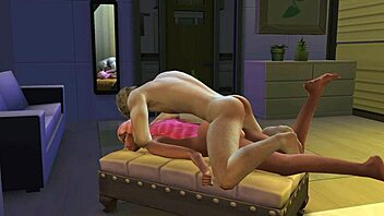 Nicki Minaj in a 3D hentai game, enjoying a lucky fan's cock
