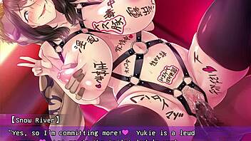 Wife swapping in a hentai game with English subtitles